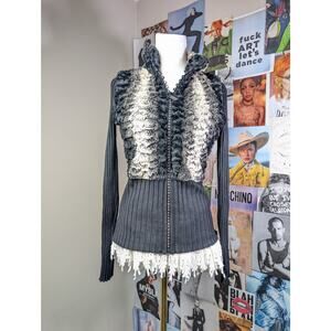 Y2K Fontana Fur Cardigan